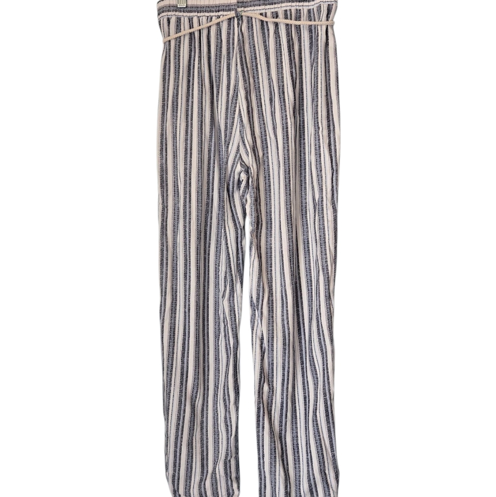 Modern Attraction Striped Blue and White Pants Size Medium